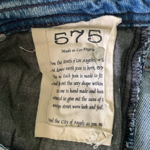 575 LOS ANGELES Denim Jeans Vintage Distressed Size 29 - Picture 10 of 13